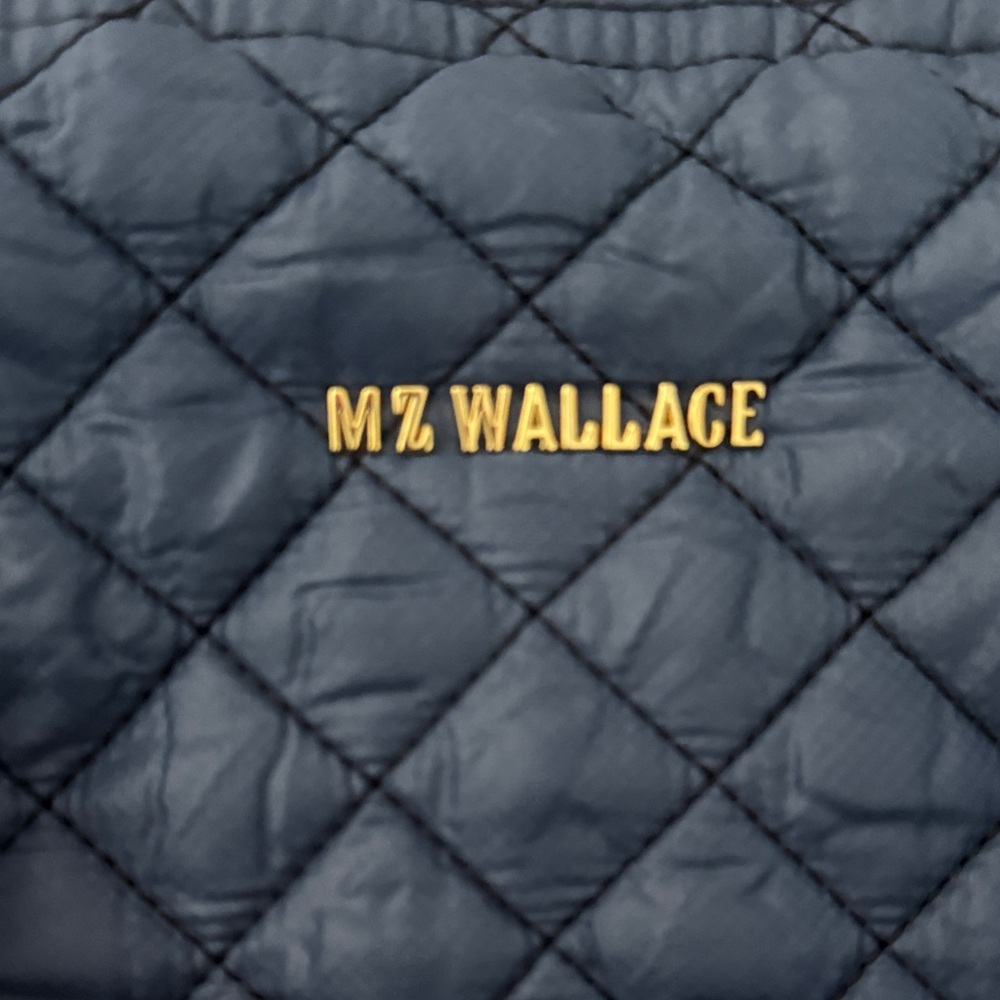 MZ Wallace Navy and Black Quilted Tote - Picture 5 of 7